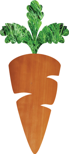 Stylised carrot icon symbolising deep retail roots and support experience
